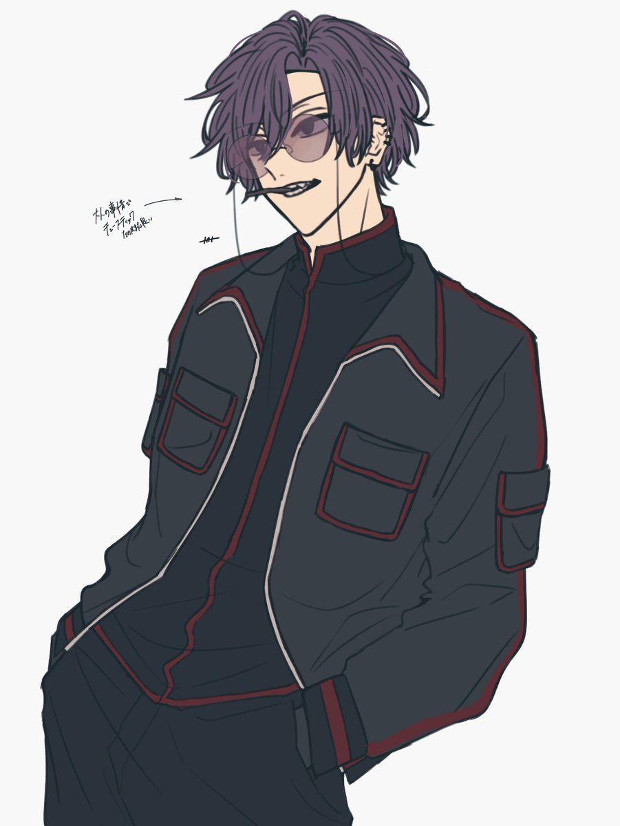 ビジュが断トツで好みなんよなぁ(朽森紫苑) #桃源暗鬼 #桃源暗鬼FA