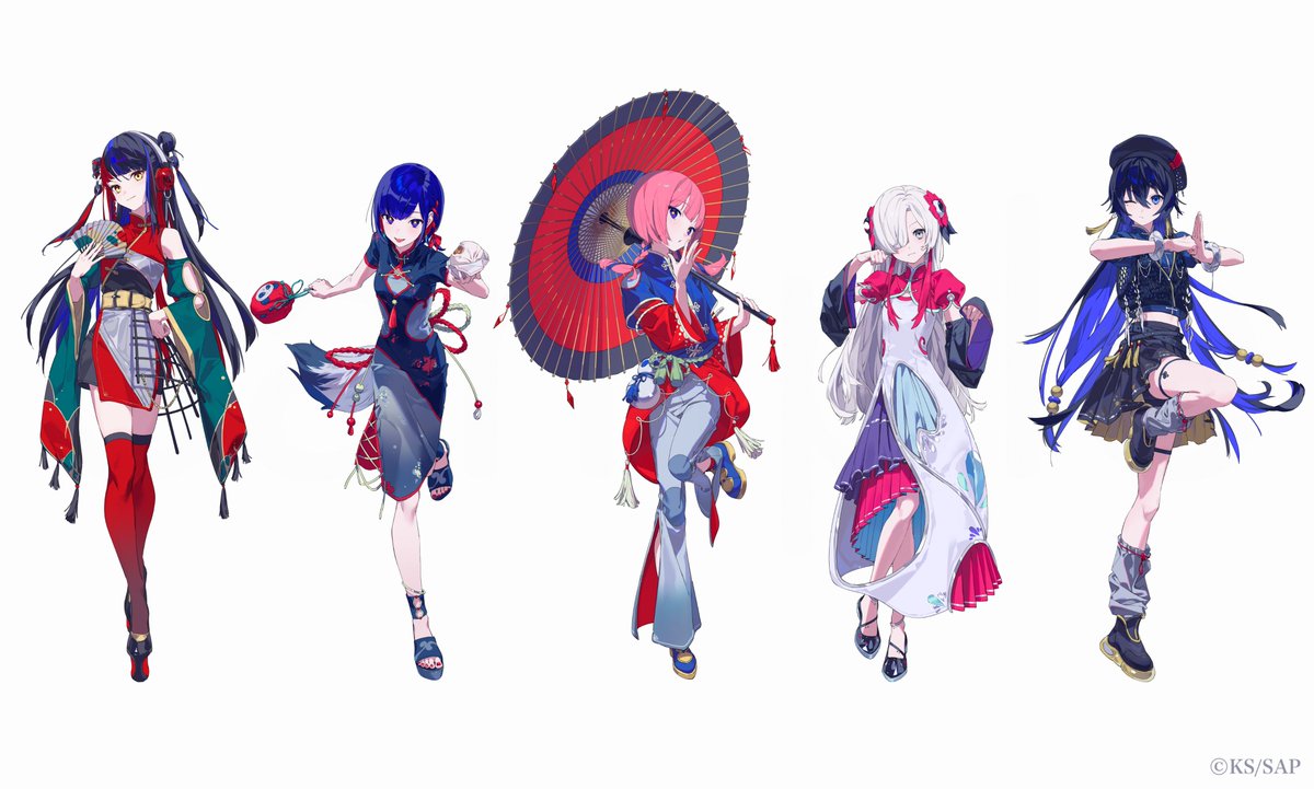 タイトーくじ『神椿市遊興中。』イラストを描かせていただきました！❖