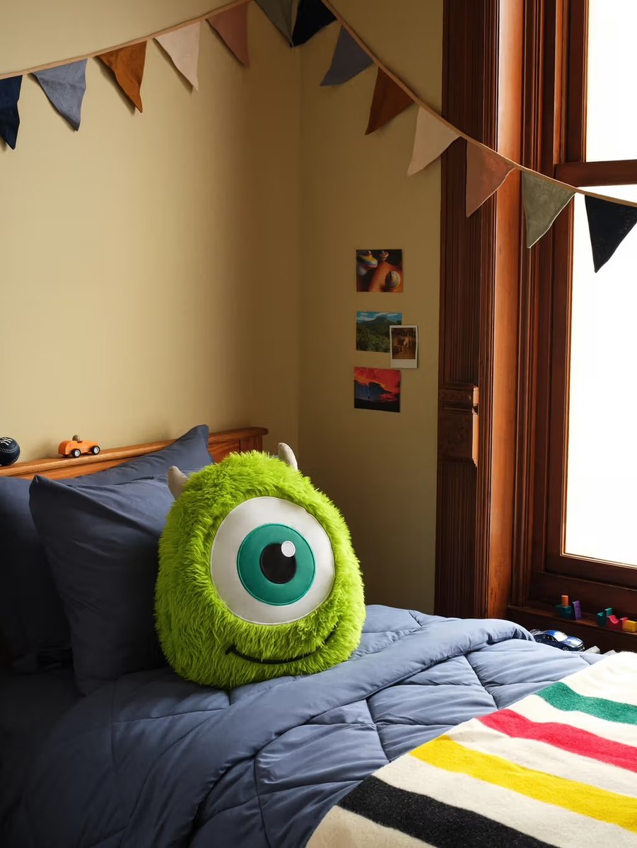 The Mike Wazowski pillow is a must 😮‍💨