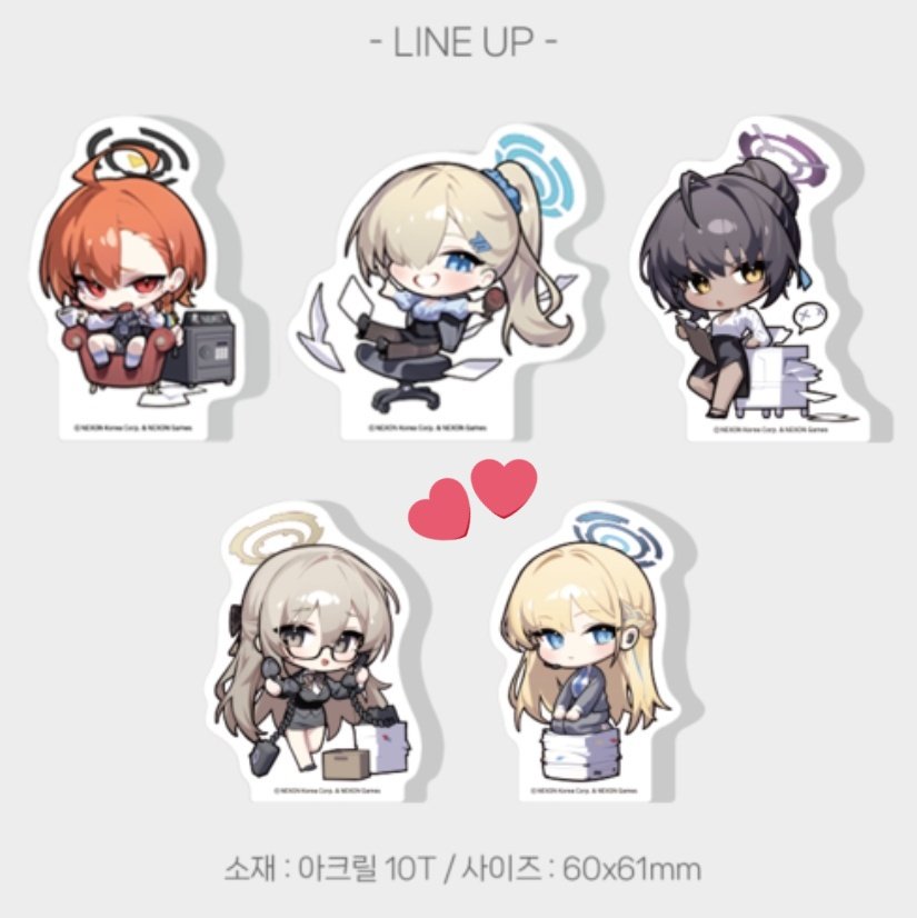 🌟韓国公式『ブルーアーカイブ』x アニメイトカフェ グッズ