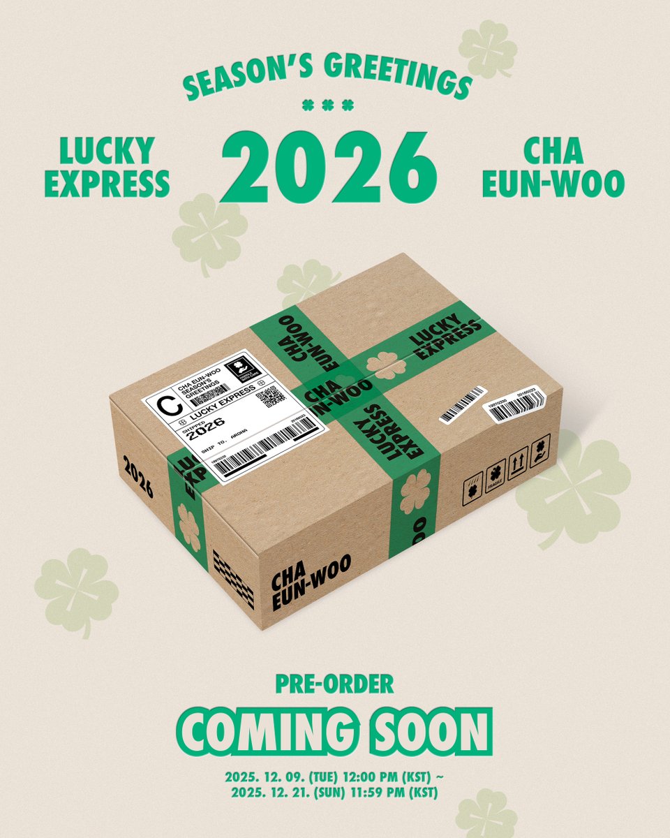 차은우] CHA EUN-WOO 2026 SEASON'S GREETINGS COMING SOON 🍀 PRE