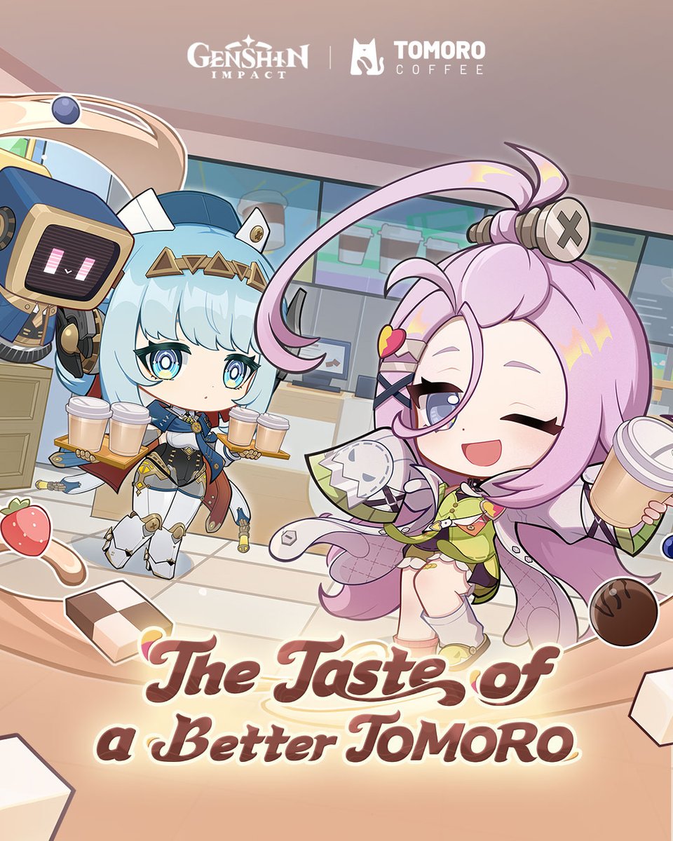 どちらもアイノとイネファがコラボキャラです ○『原神』と『TOMORO