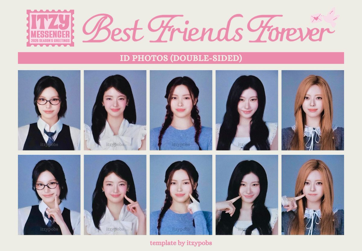 💌 ITZY 2026 SEASON'S GREETINGS BFF – ITZY MESSENGER templates