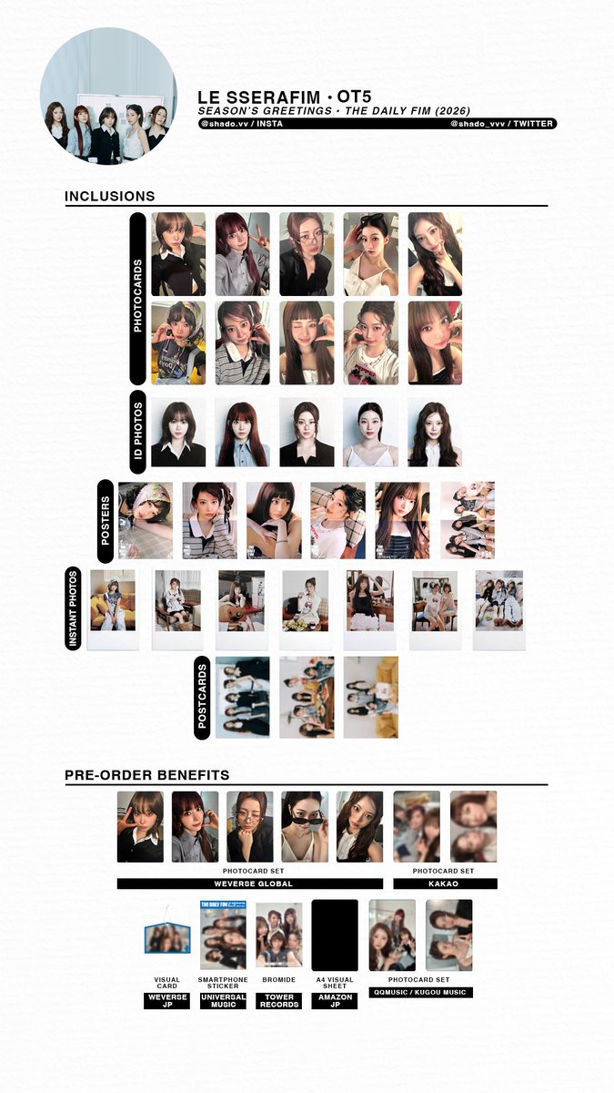 181225 - LE SSERAFIM - Season's Greetings 2026 'The Daily Fim