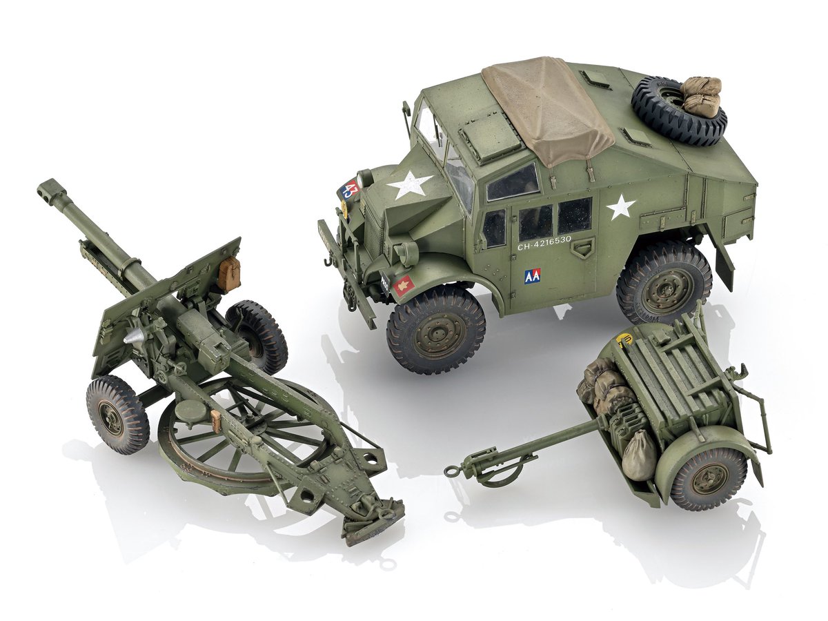 タミヤ 1/35 イギリス・25ポンド砲とクォード・ガントラクター 製作