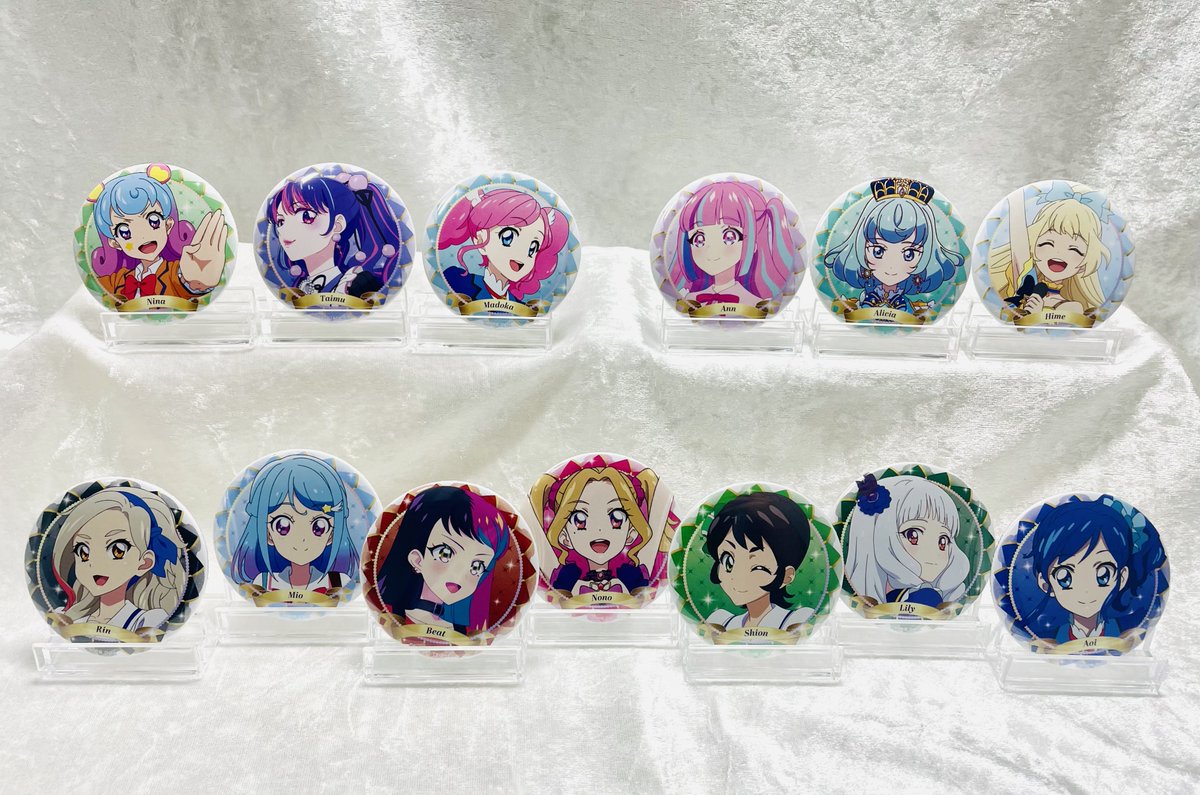 白鳥ひめ バースデー缶バッジ Season2 1〜2月 1月 アイカツ 白鳥ひめ