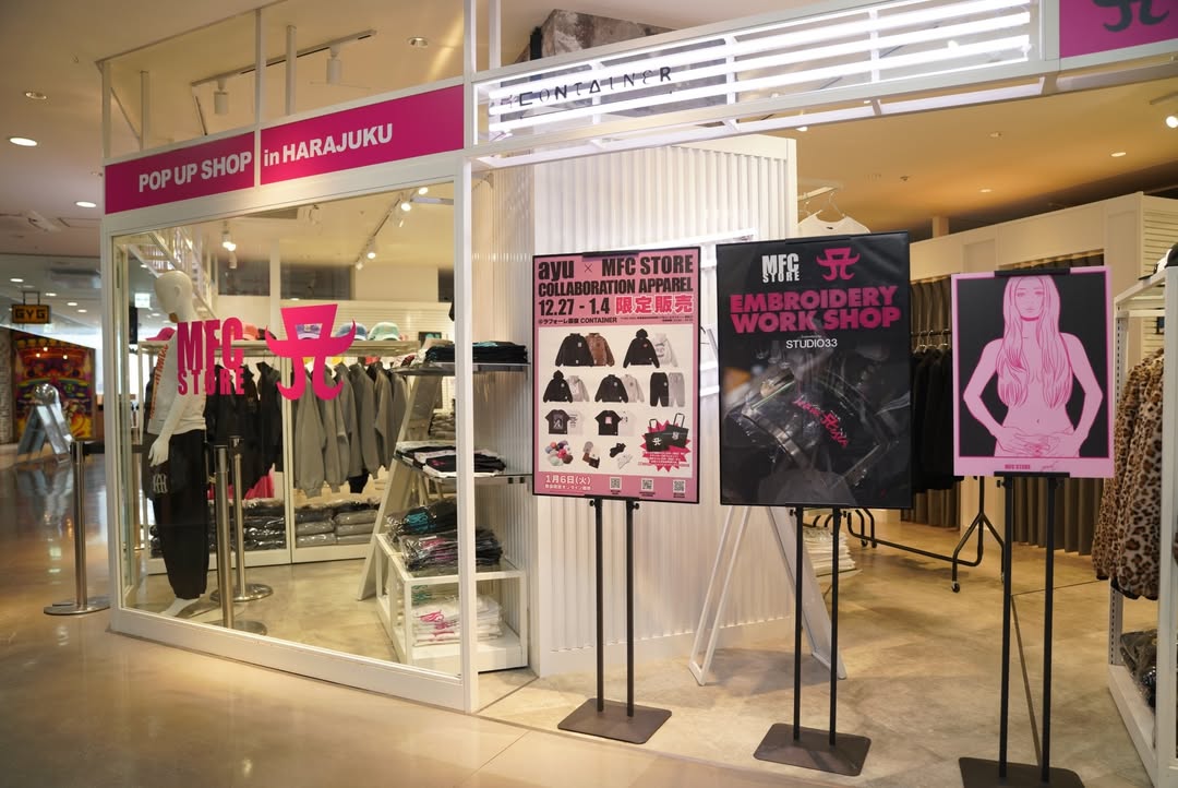 INSTA UPDATE] ayumi hamasaki x MFC STORE POP UP STORE in HARAJUKU