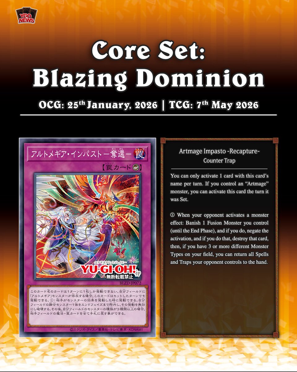 𝗕𝗹𝗮𝘇𝗶𝗻𝗴 𝗗𝗼𝗺𝗶𝗻𝗶𝗼𝗻❱ The upcoming core set Blazing