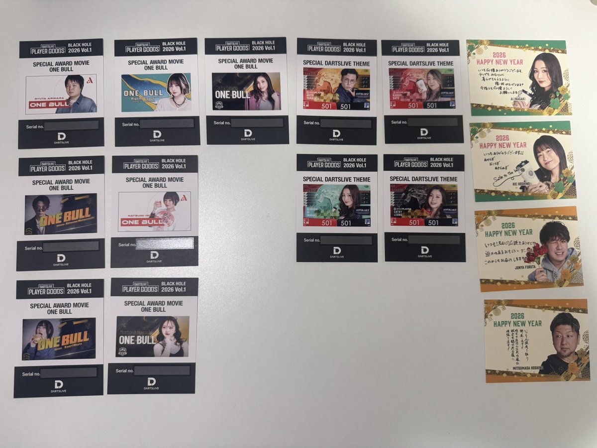 森田真結子選手のBLACKHOLE限定テーマ 新品 スペシャルダーツライブ