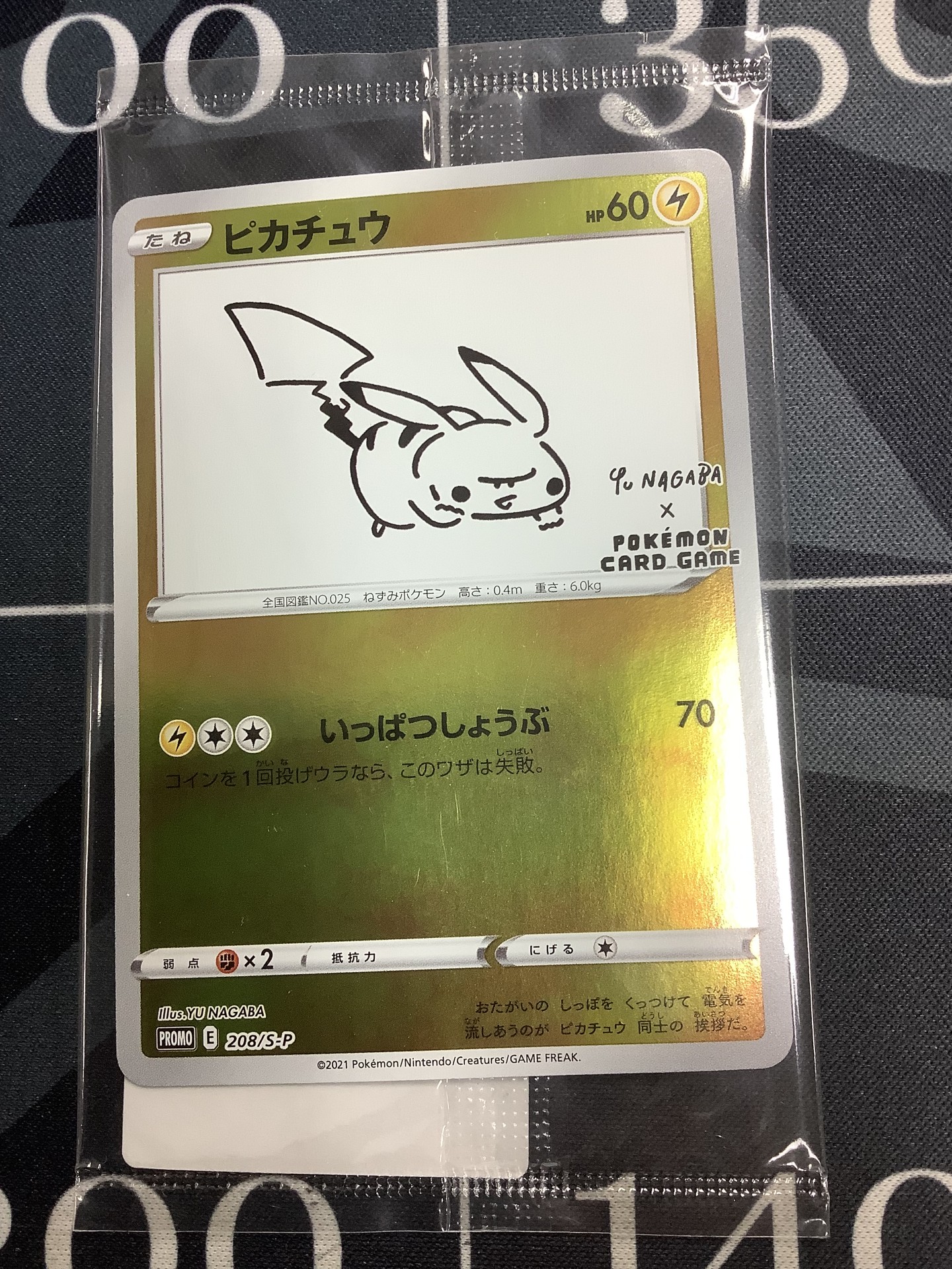 PSA10ピカチュウ Pikachu Yu 2021 ピカチュウ PSA 10 #208 YU NAGABA
