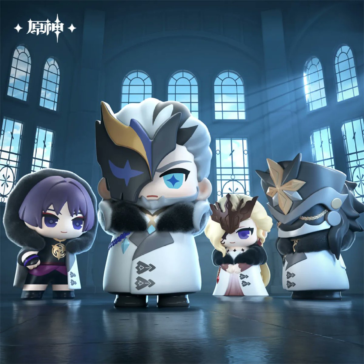 原神』より「愚人众执行官(ファデュイ執行官)シリーズ Q版盲盒盒蛋」が