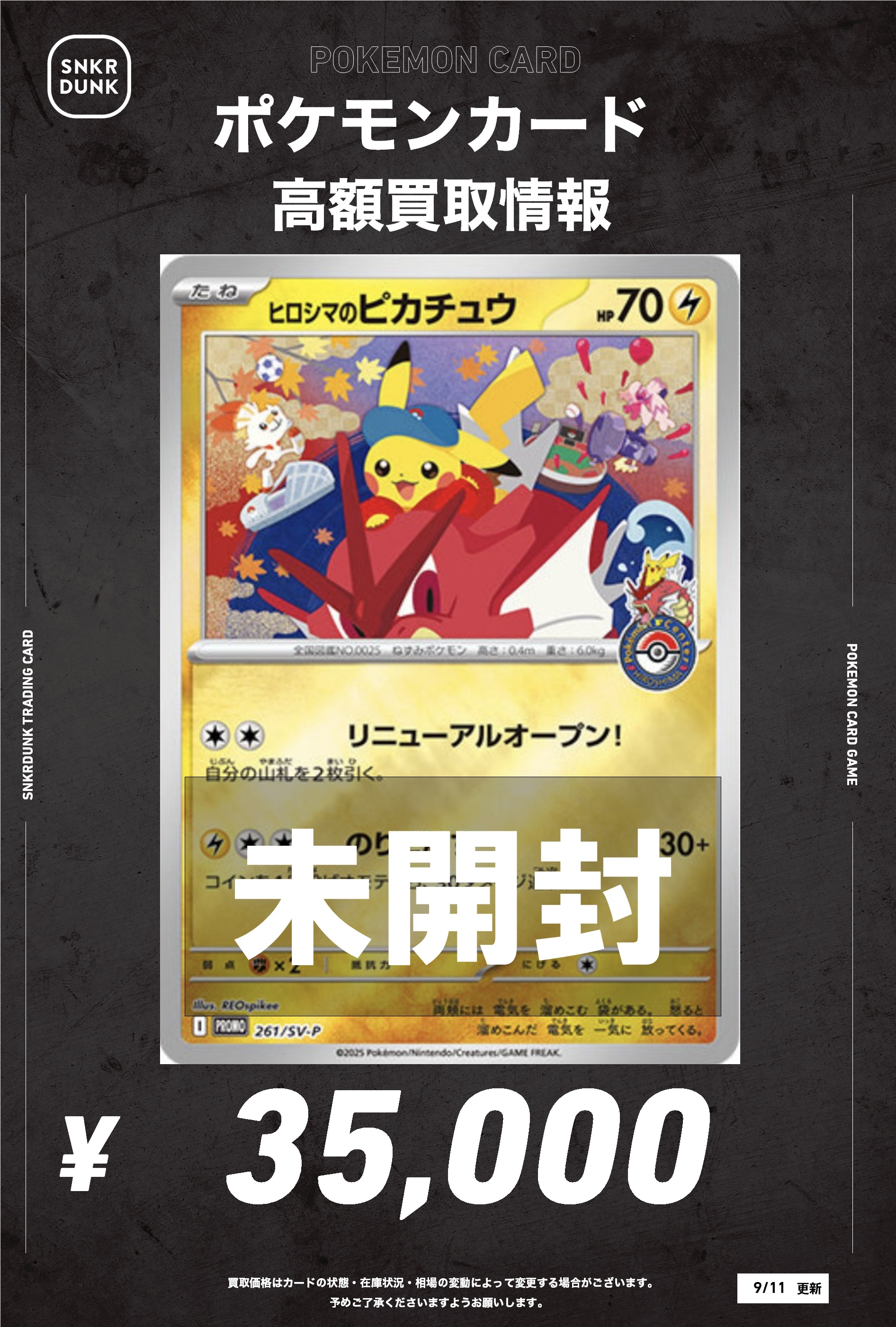 ヒロシマのピカチュウ 未開封 プロモ ヒロシマのピカチュウ 未開封