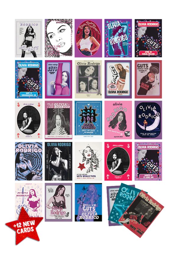 オリヴィア・ロドリゴ 公式サイトにて限定トレーディングカードが発売