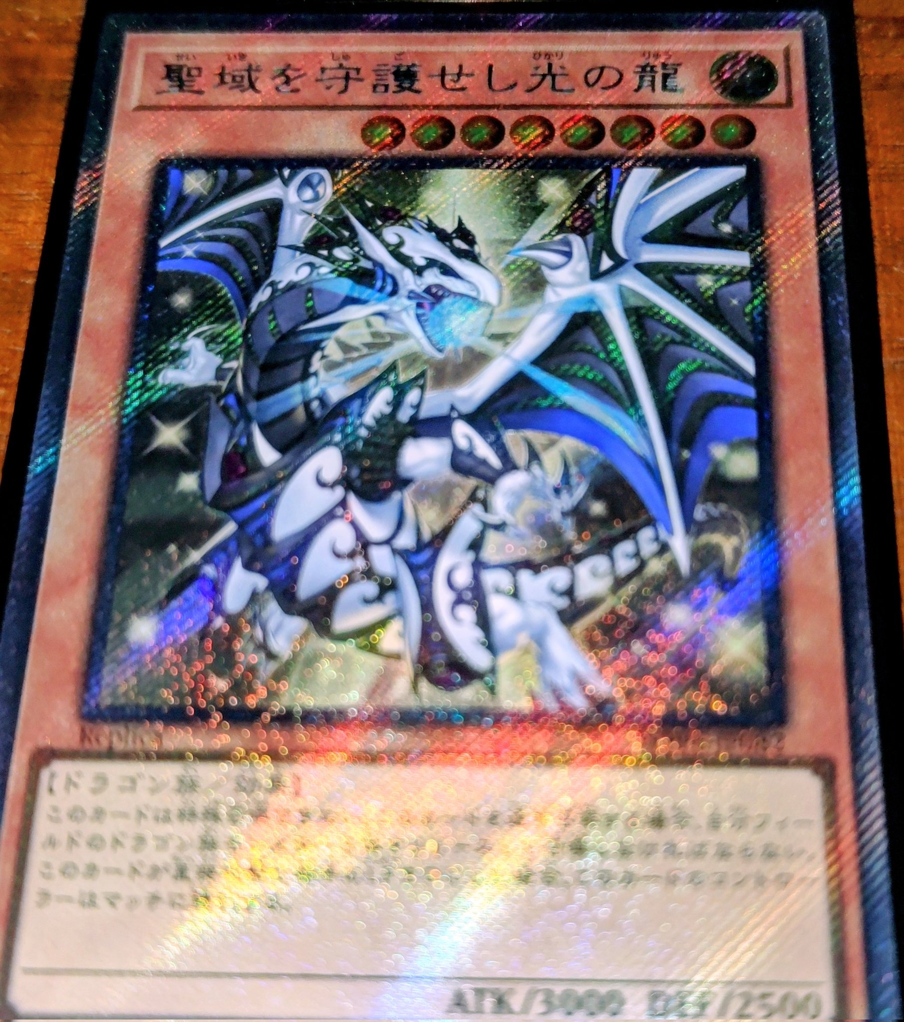 遊戯王 聖域を守護せし光の龍 エクストラシークレットレア エクシク