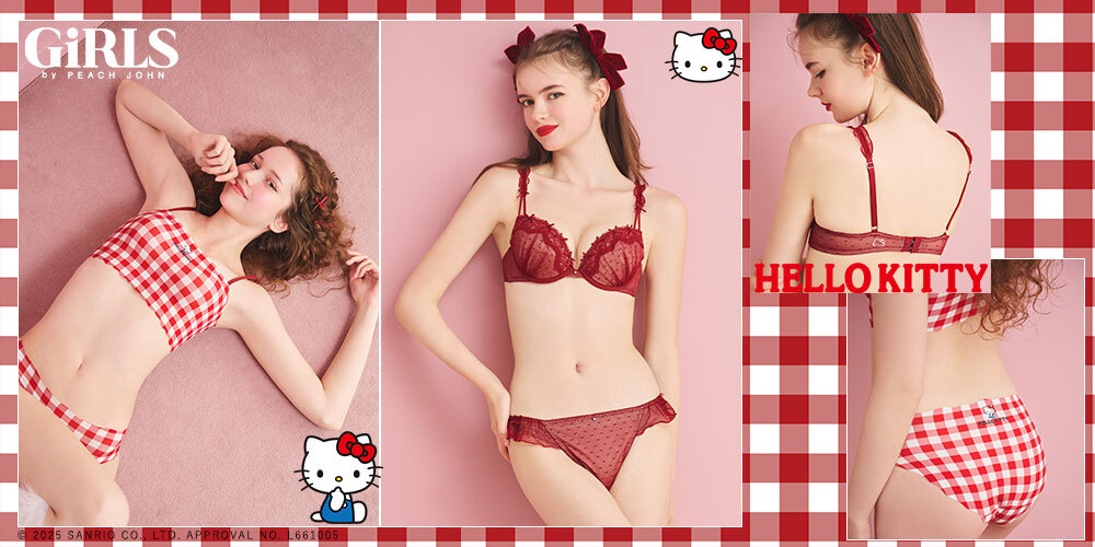 🍎本日発売🤍】 HELLO KITTY × GiRLS by PEACH JOHN 注目のコラボ