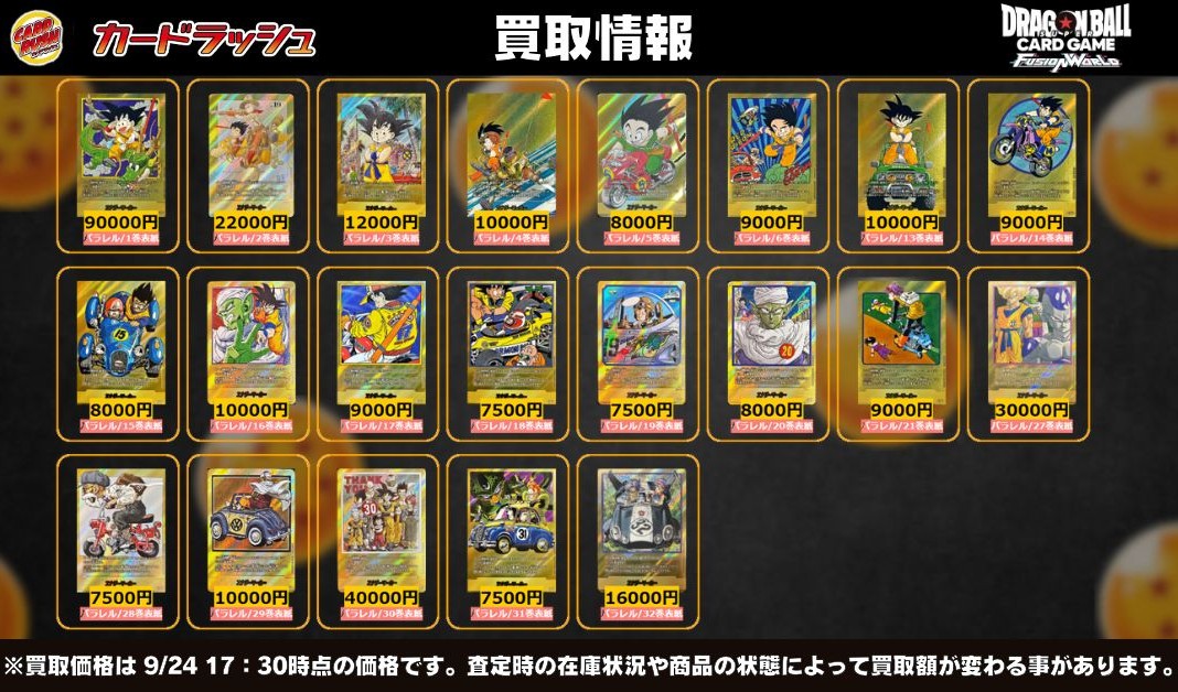 エナジーマーカー 29巻 金パラレル ドラゴンボール フュージョン