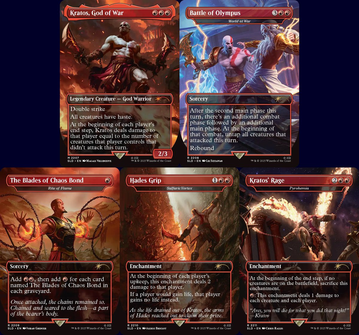 Secret Lair】 『Secret Lair x God of War: Greek』が公開されました