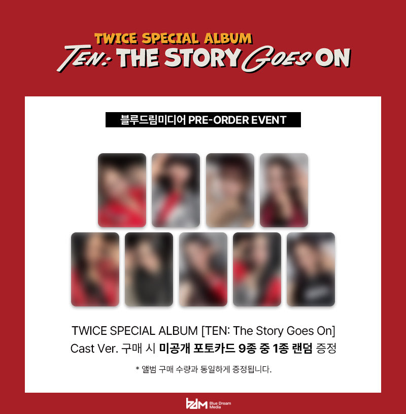 TWICE SPECIAL ALBUM 'TEN: The Story Goes On Preorder Benefits