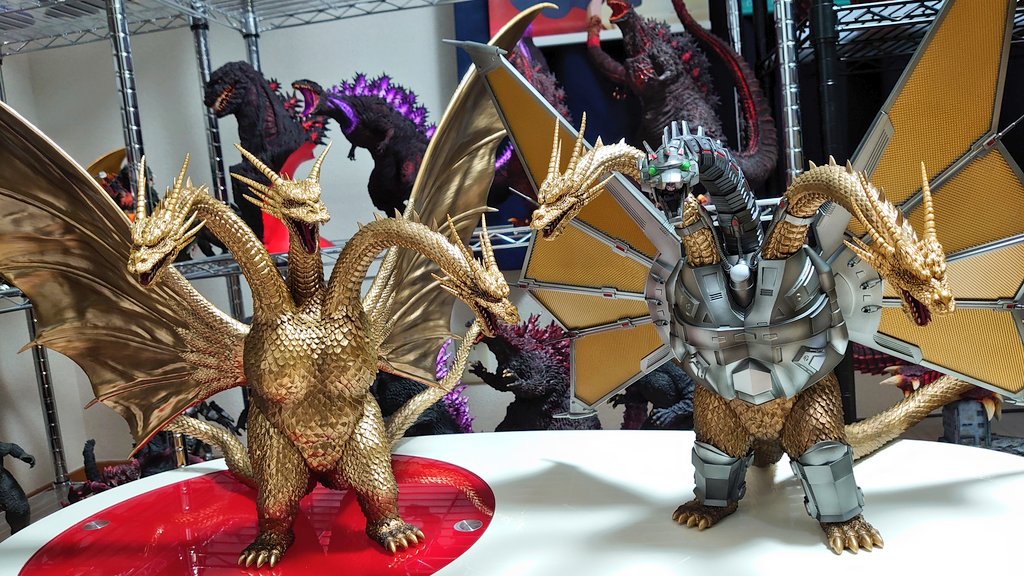 一番くじのA賞キングギドラ、B賞メカキングギドラを開封！ 当初は一回