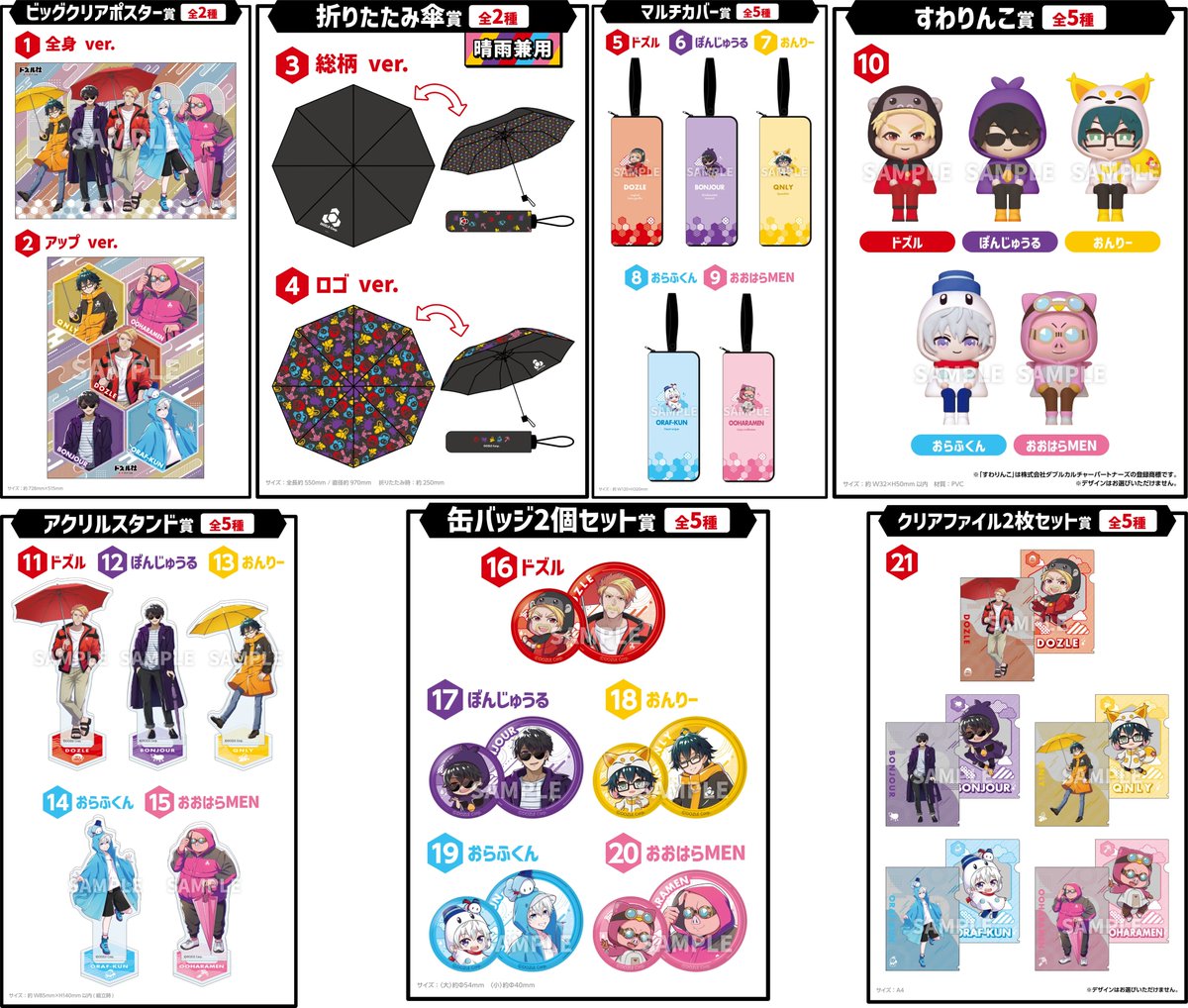 ドズル社 エンタメくじ 第2弾の詳細を追記しました。「ビッグクリア