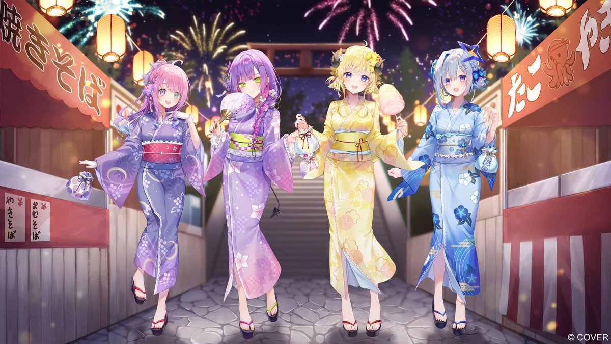 🖼#holonatsuParadise 夏の新衣装イラスト公開🖼 本日は「ホロライブ4