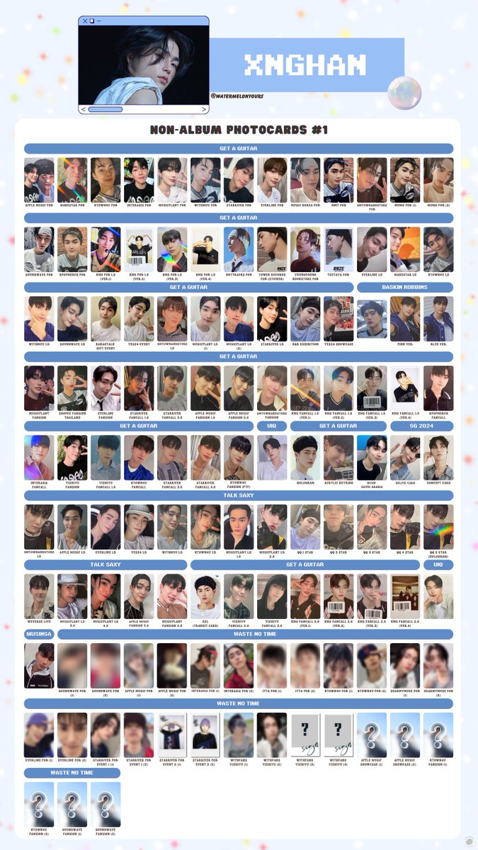 Seunghan / XngHan Photocard Template 🩵 승한 포토카드 리스트