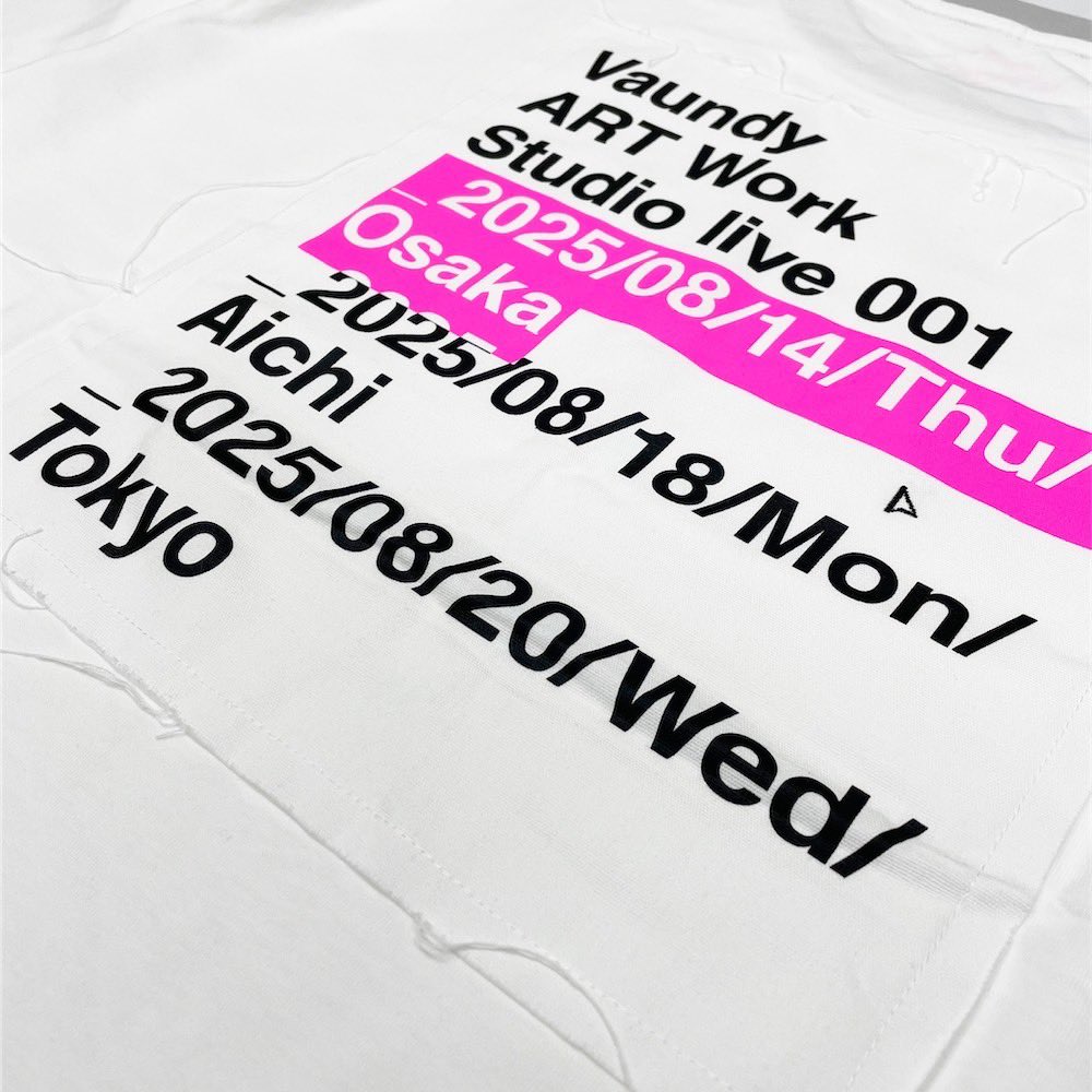Vaundy ART Work Studio live 001 OFFICIAL GOODS