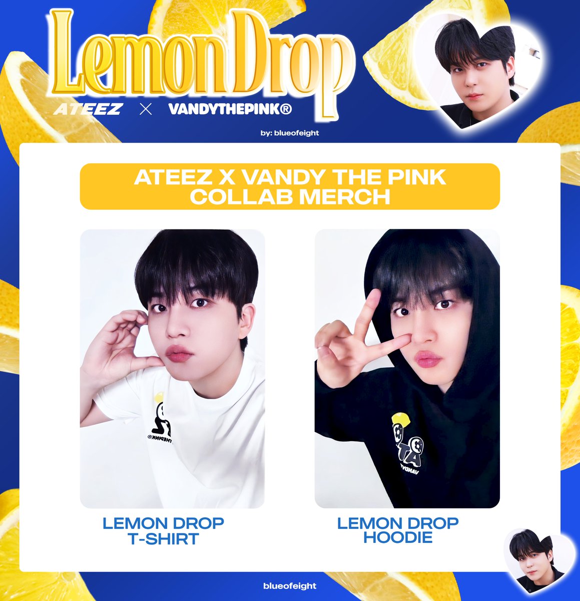 ateez collab lemon drop md #vandythepink 👕 [vandy the pink