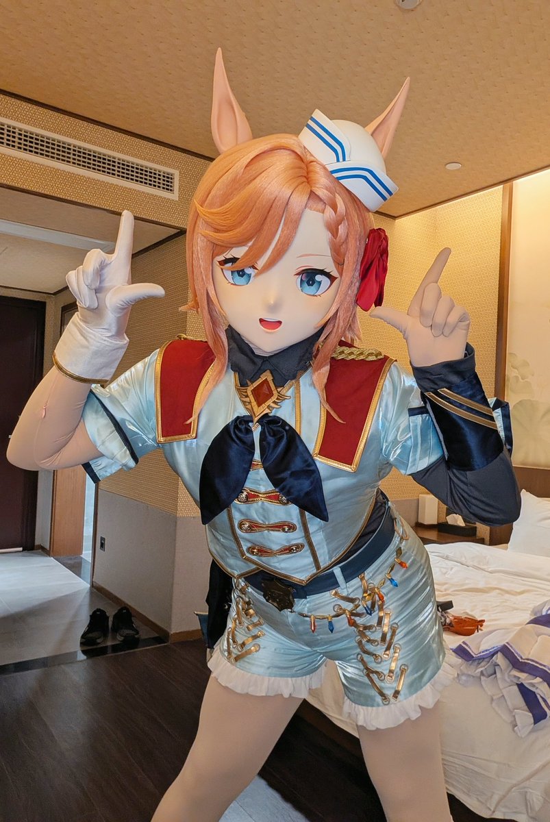 ウマ娘 #umamusume #kigurumi #ヴェニュスパーク #着ぐるみ 😝