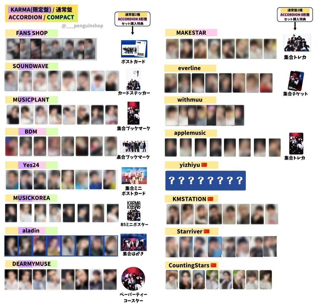 Stray kids KARMA FANS スキズ 購入特典 トレカ 全員8枚 straykids KARMA compact ver. 封入 トレカ 8枚 - メルカリ