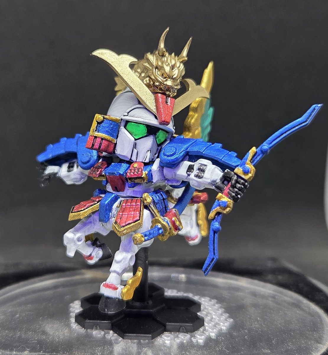 武者精太頑駄無麒麟児特効 完成！ 一応全塗装したが結構雑な仕上がりに