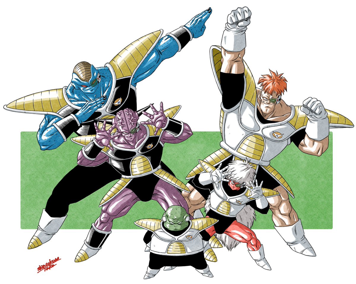 5人揃って 「ギニュー特戦隊」