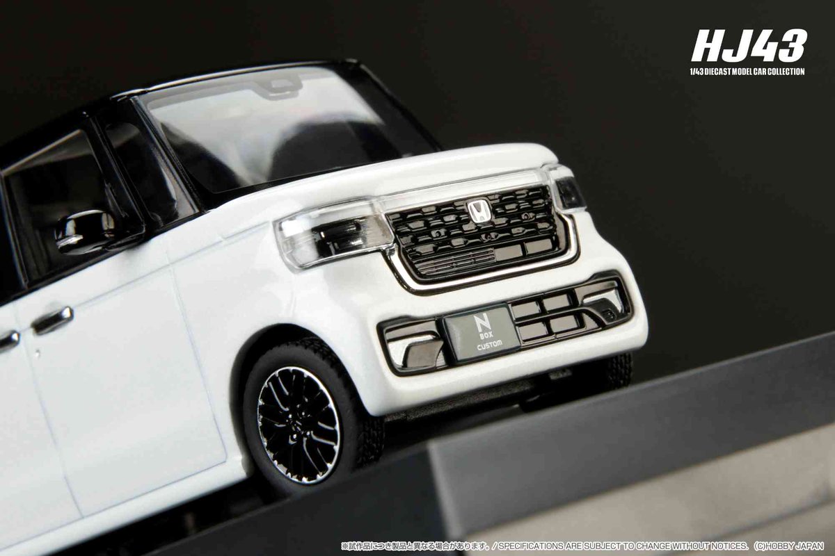 1/43 Honda N-BOX CUSTOM □3-Colors □発売予定: 2024年2月以降 □お