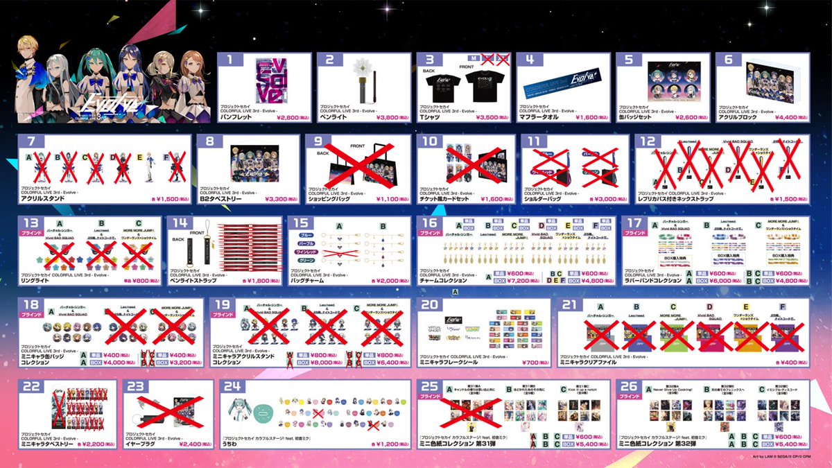 🎤#セカライ 3rd 当日物販情報📢 9番 ショッピングバッグ 22番 うちわ