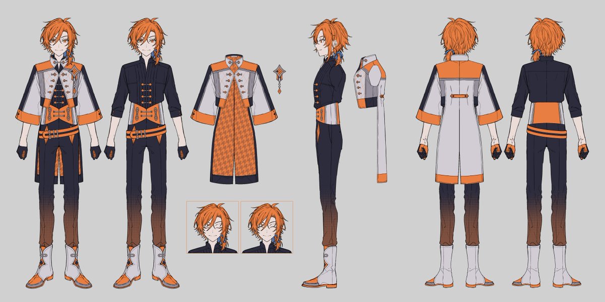 こちら、今回の衣装デザインになります！ #星乃歌カズ3D