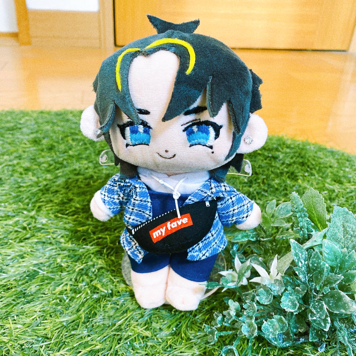 Travis Japan推しぬい💙 元太、完成🐯 服はとりあえず、 seriaのヲタ