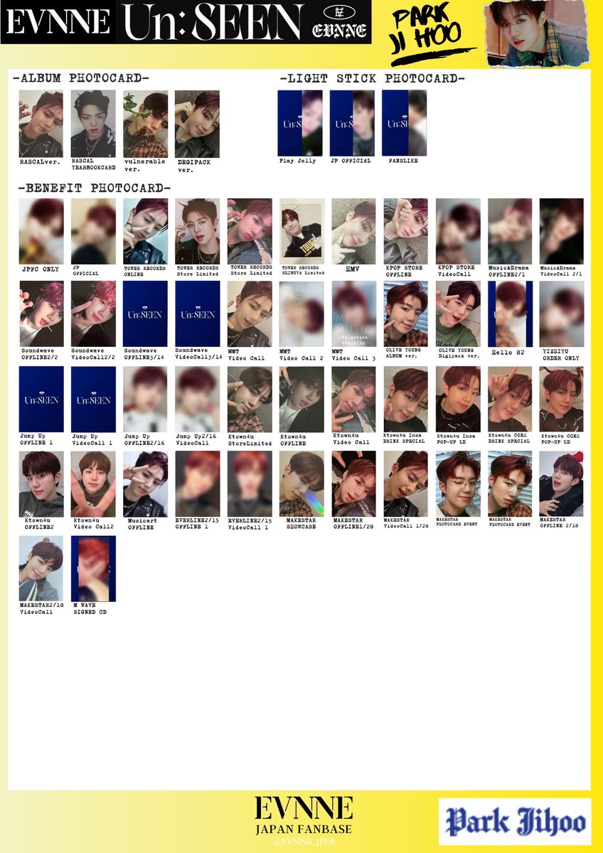 EVNNE SET N GO コンサート　入場者限定トレカ イジョンヒョン　5枚 EVNNE イジョンヒョン トレカ まとめ売り - メルカリ
