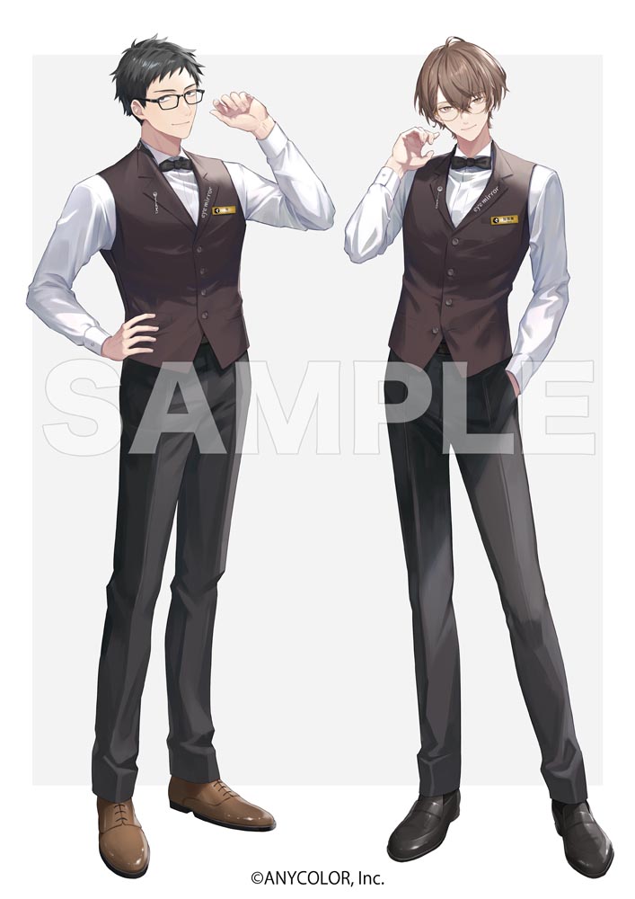 にじさんじ × 執事眼鏡eyemirror」コラボにて、加賀美ハヤトさん、社築