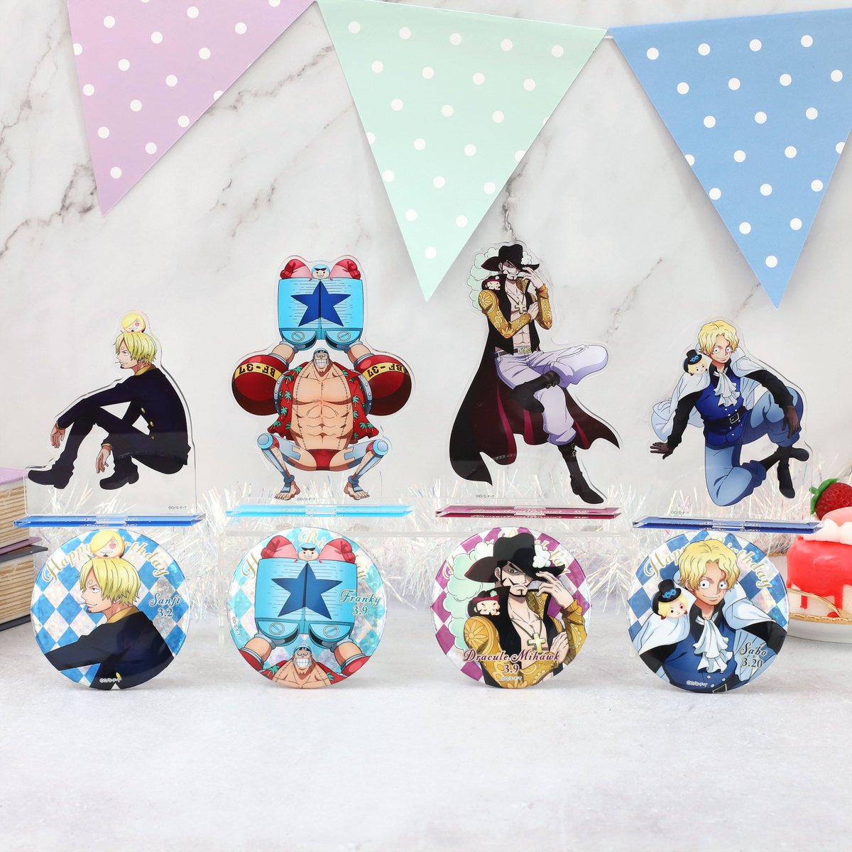 本日解禁】 #麦わらストア より3月期の バースデーグッズが解禁され