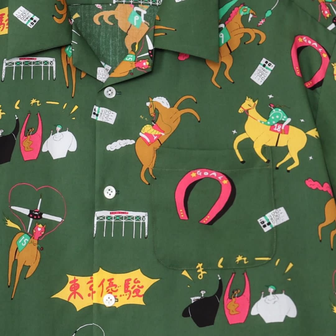 おお〜！コレコレ テレビで芸人さんが着てた馬柄アロハシャツ