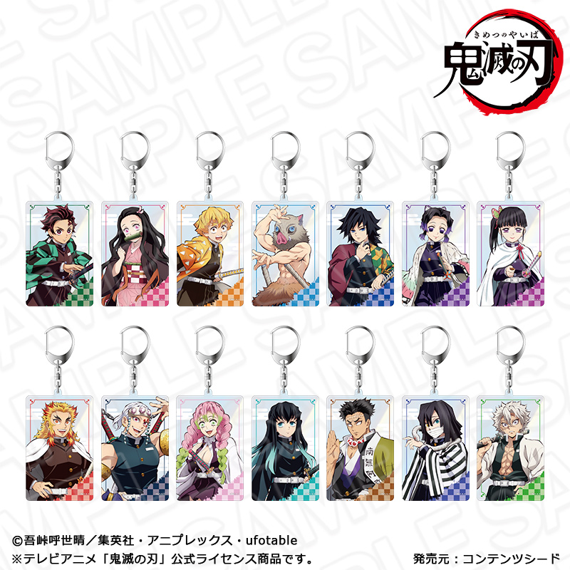 アニメ 「鬼滅の刃」 オーロラアクリルキーホルダー 立ち絵 Ver