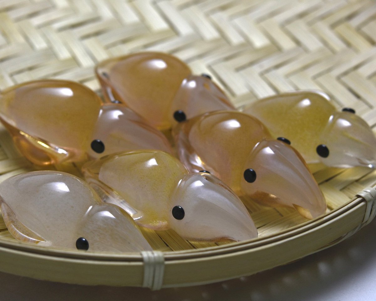 ガラスのホタルイカ ボイルもあります✨ 富山の春をお楽しみください