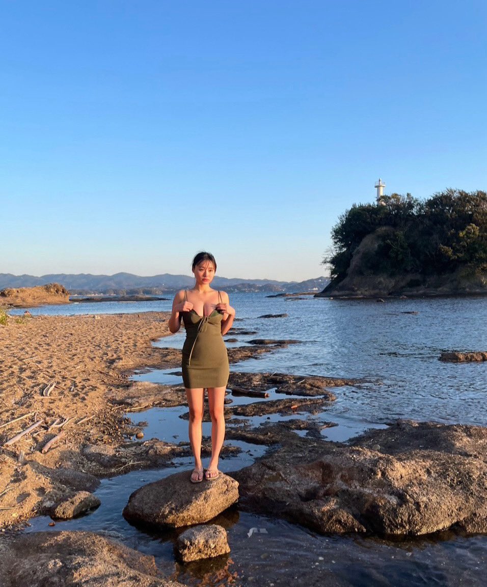 夕陽綺麗だった🌇 本誌購入者限定チェキプレゼントの応募忘れずに