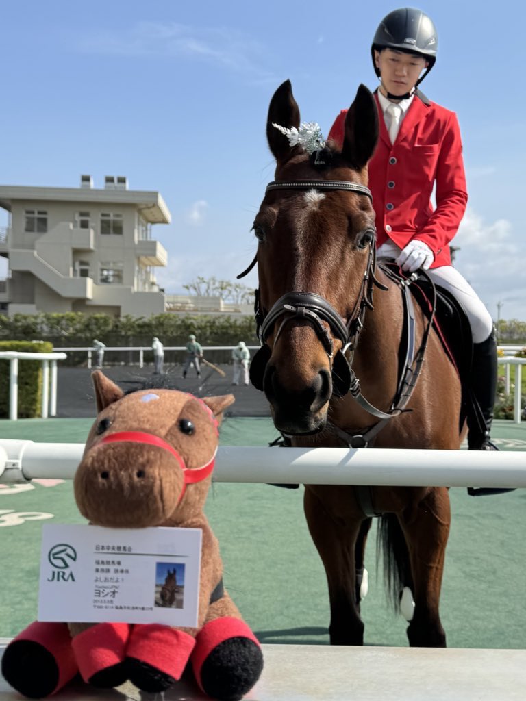 福島競馬場の誘導馬ヨシオ、立派に生きて、立派に走り、立派な誘導馬に