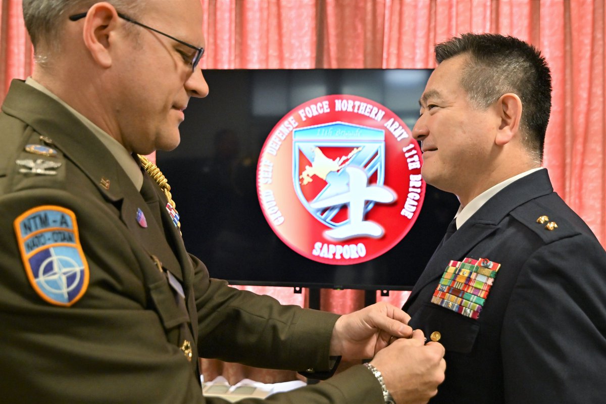 第11旅団長は、日米同盟強化に尽力した功績により、米国防省から