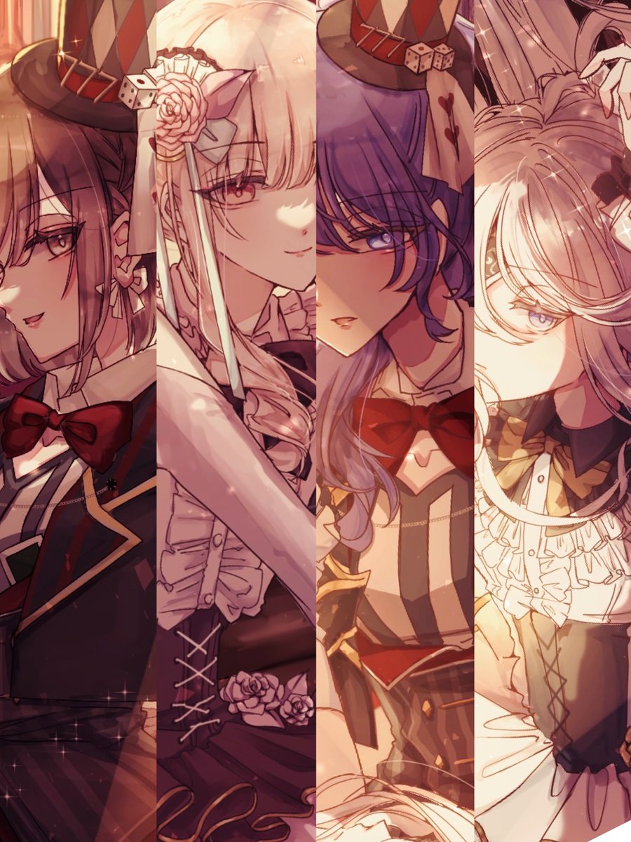 暁山瑞希 ,朝比奈まふゆ ,東雲絵名 ,宵崎奏 「#prsk_fa ニーゴ 」|あめ