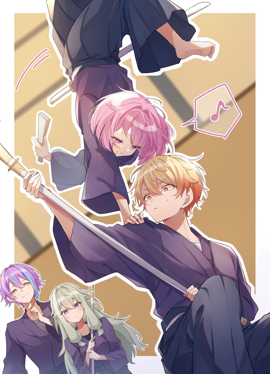 神代類 ,草薙寧々 ,鳳えむ ,天馬司 「」|甘味処🍡のイラスト