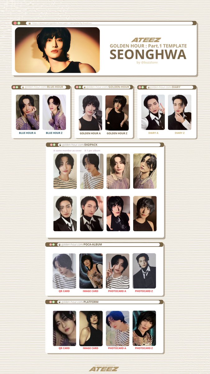 GOLDEN HOUR: Part 1 (album only) template final version 🎉 #ATEEZ