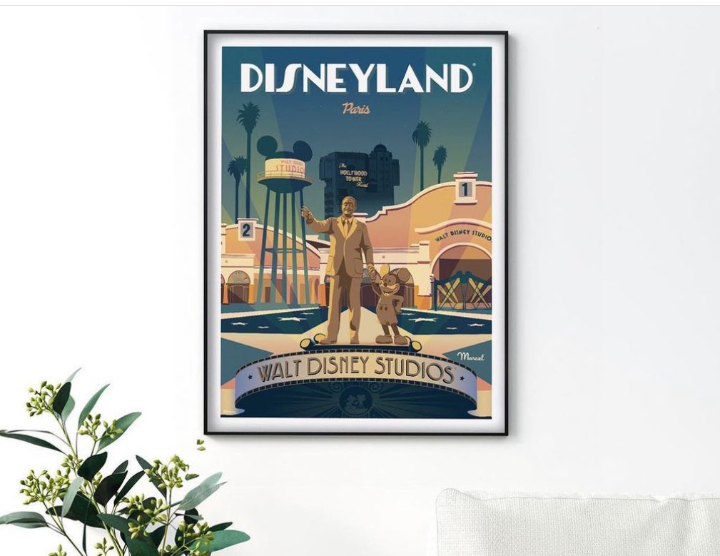 These new posters by Disneyland Paris in collaboration with Marcel