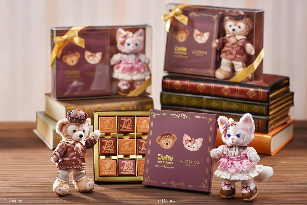 香港ディズニーの新商品🎉 ダッフィー＆リーナベル × Godivaの豪華